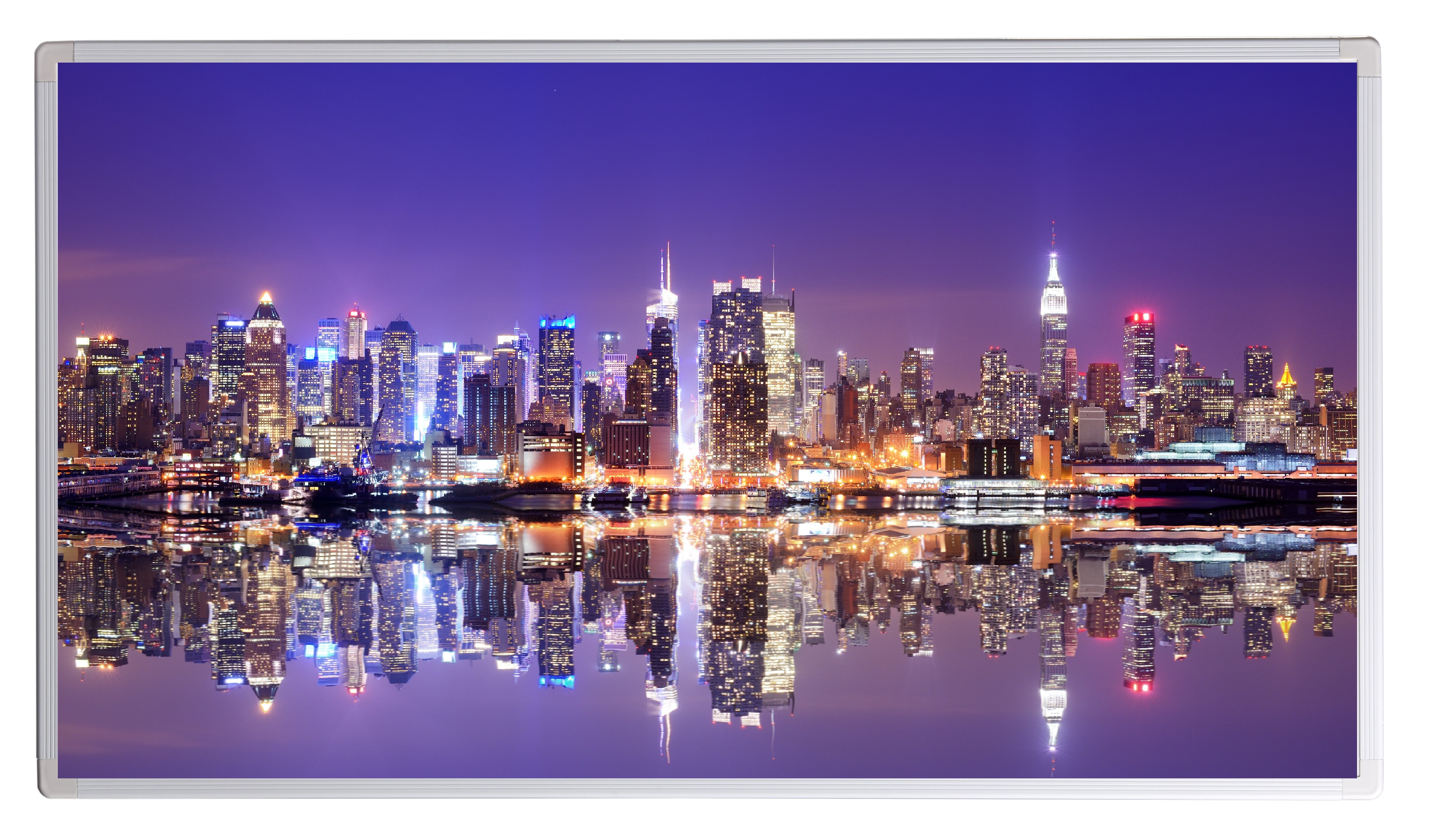 300W Fern Infrarotheizung NY Skyline Bild Elektroheizung Überhitzungsschutz TÜV